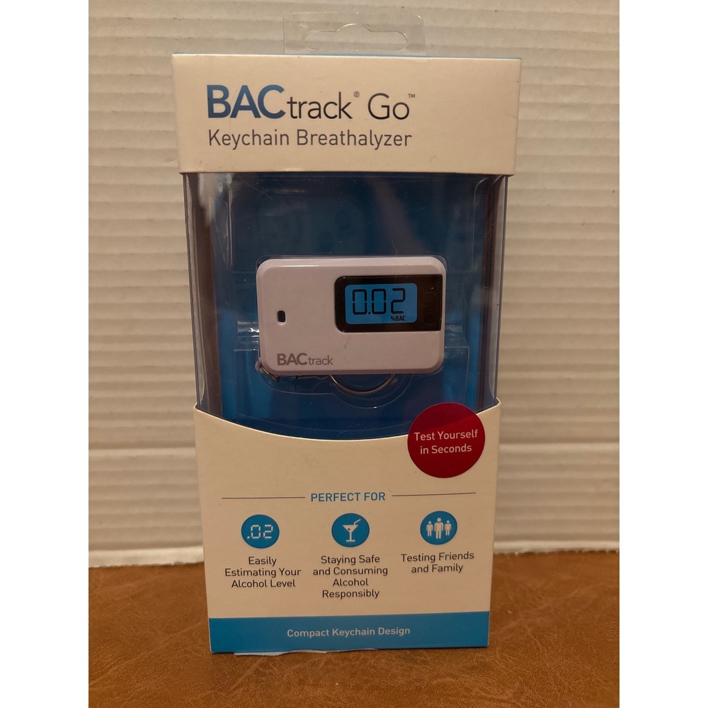 BACtrack Go Keychain Breathalyzer Portable Digital Alcohol Tester White BT-G2